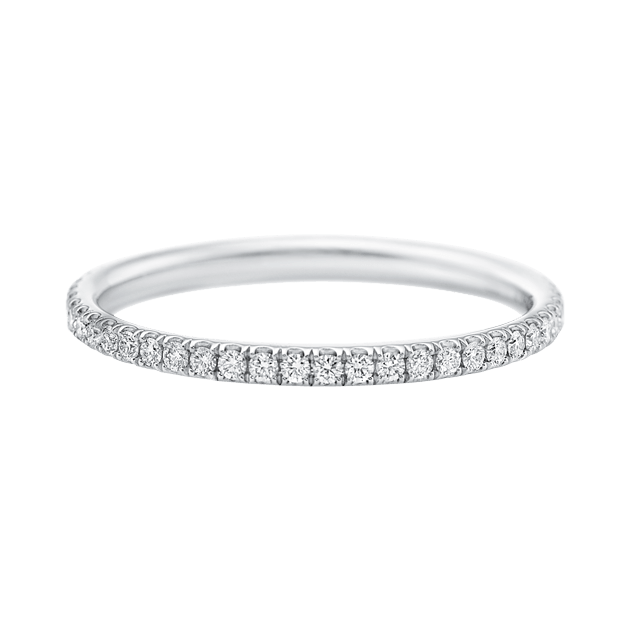 Micropavé Diamond Narrow Wedding Band